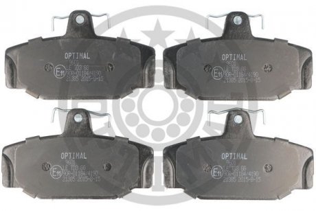 KLOCKI HAMULCOWE VOLVO 740 (744), 740 KOMBI (745), 760 (704, 764), 760 KOMBI (704, 765), 850 81-00 TYL SZT Optimal BP09601
