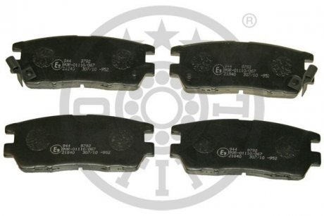 KLOCKI HAMULCOWE MITSUBISHI PAJERO/SHOGUN   CANVAS TOP (V2_W, V4_W), PAJERO/SHOGUN MK II (V3 90-00 TYL SZT Optimal BP09792