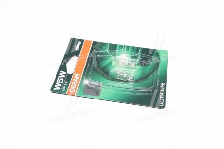 Лампа W5W; W5W 12V 5W W2,1X9,5D Ultra Life 2Bliste OSRAM 2825ULT02B