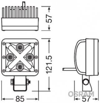 LAMPA LEDRIVING CUBE MX85-SP OSRAM LEDDL101SP