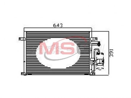 Конденсатор кондиционера PARTS MALL PARTS-MALL PXNCC039