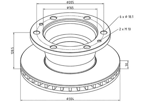 Тормозной диск PE AUTOMOTIVE 02665110A