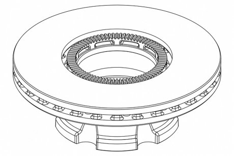 Тормозной диск PETERS TRUCK 106.004-10 DAF LF 330MM ABS TYЈ PE AUTOMOTIVE 10600410A