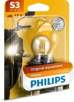 Лампочка S3 12V/15W P26S PHILIPS 12008BW