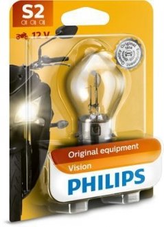 S2 12V 35/35W BA20d (Moto) Лампа PHILIPS 12728C1