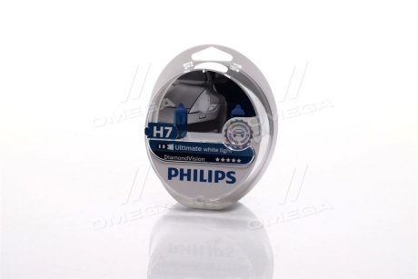 Лампа H7 12V 55W PX26D Diamondvision PHILIPS 12972DVS2