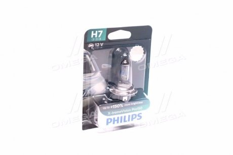 Лампа H7 12V 55W PX26D X-tremeVision Pro150 +150% B1 PHILIPS 12972XVPB1