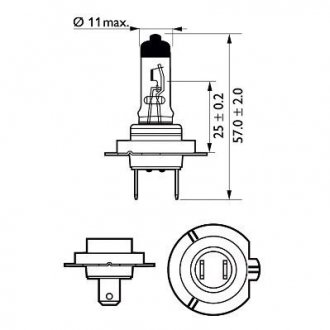 Лампа розжарювання H7 Premium12V 55W PHILIPS 40607130