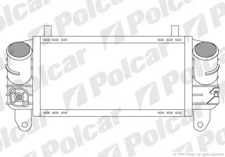 Радіатор повітря (інтеркулер) Polcar 1322J81 (фото 1)