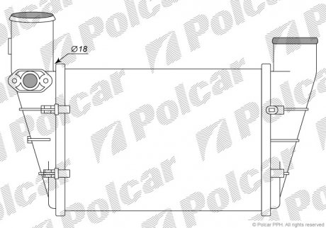 Радіатор повітря (інтеркулер) Polcar 1324J81