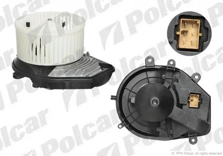 Вентилятор салону Audi A4 Skoda Superb I Vw Passat 1.6-2.8 11.94-03.08 Polcar 1324NU2
