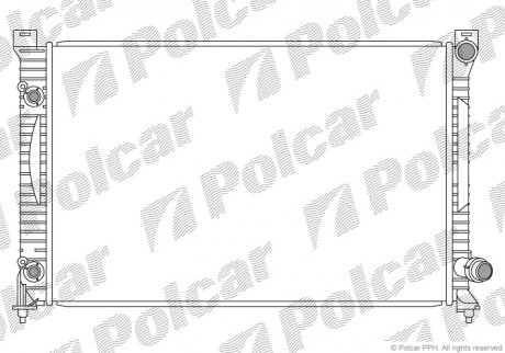 Радіатор двигуна Polcar 1327083