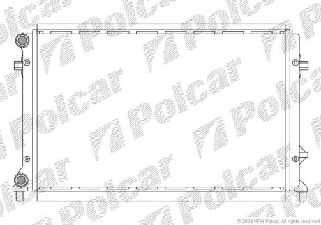 Радіатор охолодження Polcar 1331081