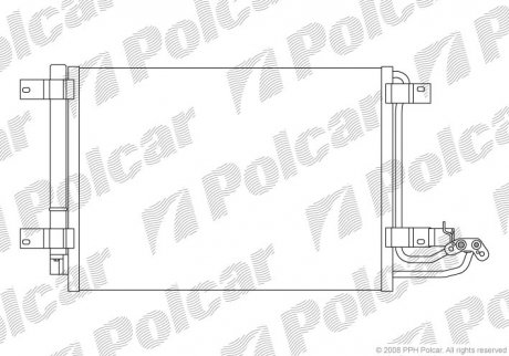 Радиатор кондиционера Polcar 1331K8C1