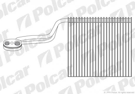 Випаровувач кондиціонера Polcar 1334P81