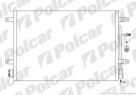 Радиатор кондиционера Polcar 1335K8C1S