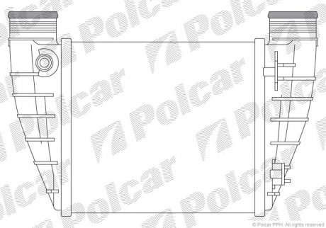 Радіатор повітря (Інтеркулер) Polcar 1336J8-3