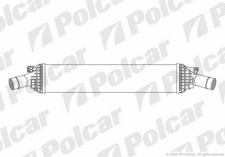 Радіатор повітря (інтеркулер) Polcar 1337J81X (фото 1)