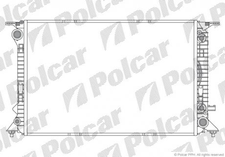 Радіатор двигуна SRL Polcar 1365081