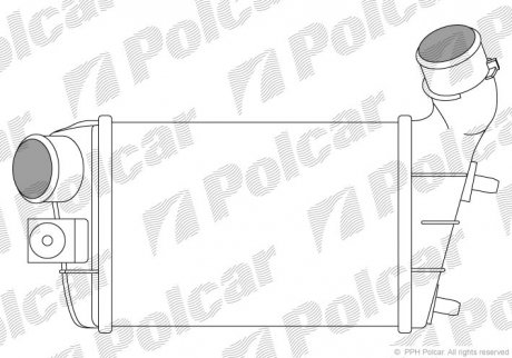 Радіатор повітря (інтеркулер) Polcar 1404J81 (фото 1)