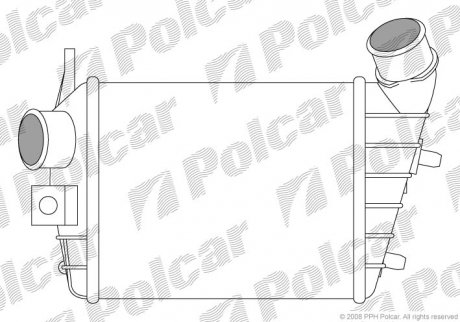 Радіатор повітря (інтеркулер) Polcar 1408J81