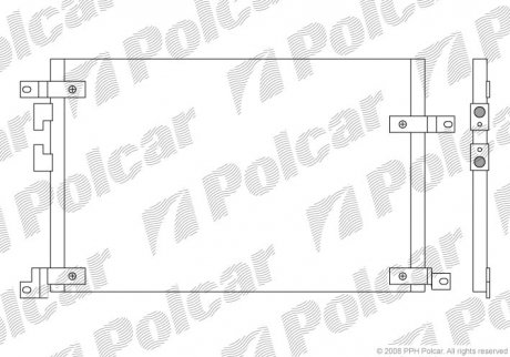 Радиатор кондиционера Polcar 1408K8C1