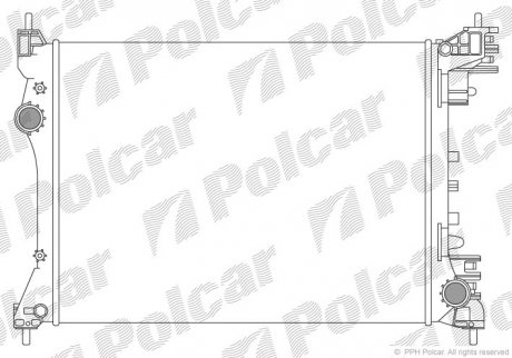 Радіатор охолодження Polcar 1425081X