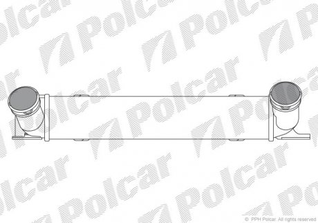 Інтеркулер BMW 1 (E81), 1 (E82), 1 (E87), 1 (E88), 3 (E90), 3 (E91), 3 (E92), 3 (E93), X1 (E84) 2.0D 06.04-06.15 Polcar 2001J8-1