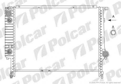 Радіатор охолодження Polcar 2007084