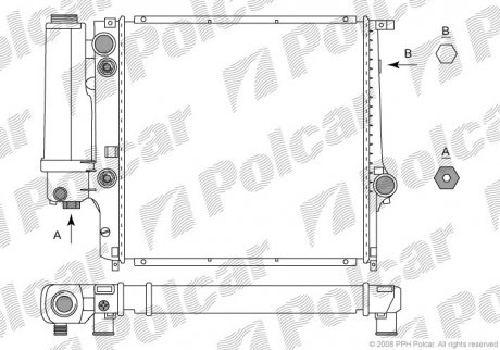 Радіатор охолодження Polcar 2007085