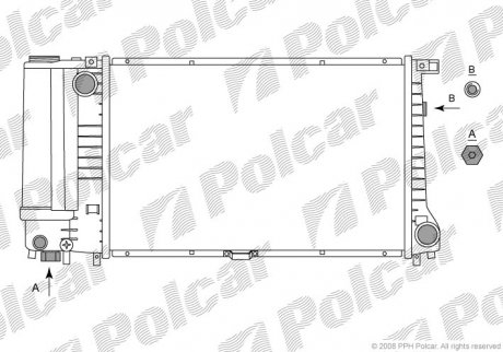 Радіатор охолодження Polcar 20150801