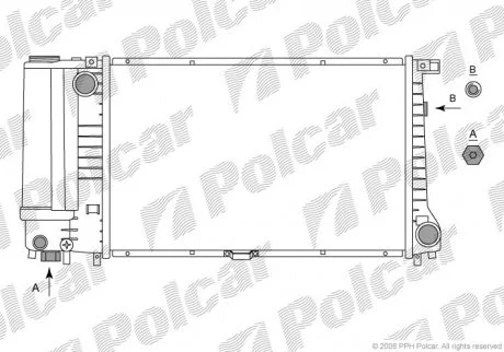 Фото радиатор охлаждения Polcar 20150801 Радиатор охлаждения Polcar 20150801
