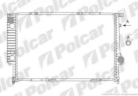 Радіатор охолодження Polcar 2032083 (фото 1)