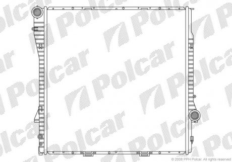 Радіатор двигуна Polcar 2050083 (фото 1)