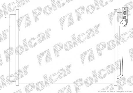 Радіатор кондиціонера Polcar 2050K8C1