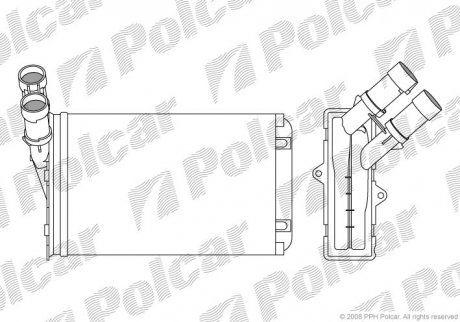 Радиатор обогрева Polcar 2324N81 (фото 1)