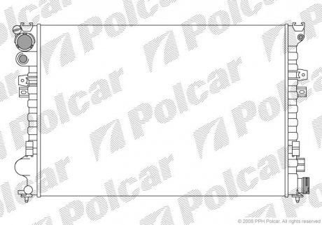 Радіатор двигуна Polcar 2380082