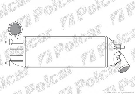 Радіатор повітря (інтеркулер) Polcar 2381J8-1