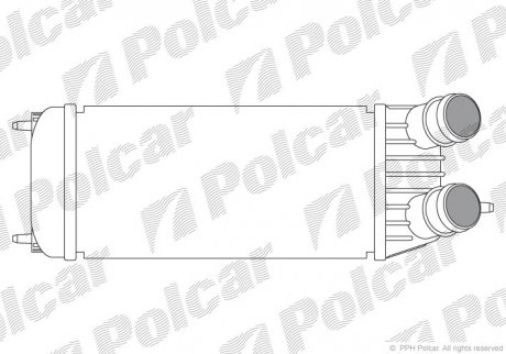 Радиатор воздуха (интеркулер) Polcar 2397J81 (фото 1)