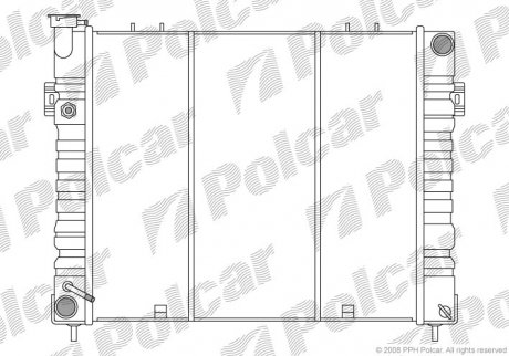 Радіатор охолодження Polcar 2405083