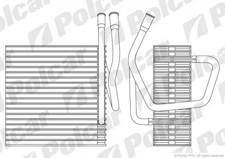 Испаритель кондиционера Polcar 2405P81