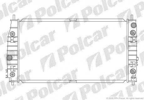 Радиатор двигателя Polcar 2430081 (фото 1)