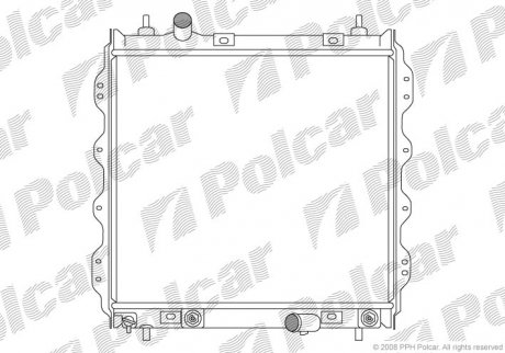 Радіатор системи охолодження Polcar 2450081 (фото 1)