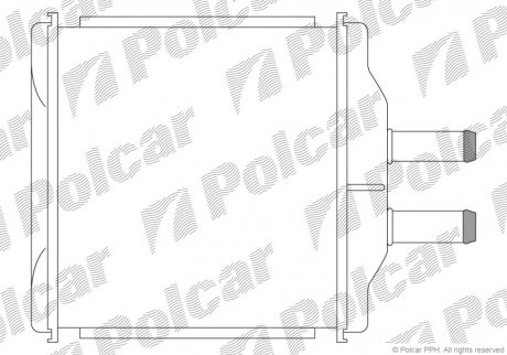 Радиатор печки Polcar 2500N81