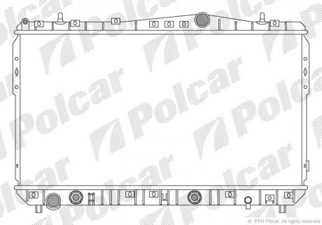 Радиатор двигателя SRL Polcar 2505082