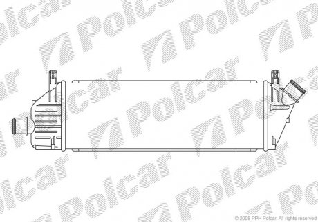 Радіатор повітря (інтеркулер) Polcar 2707J81X