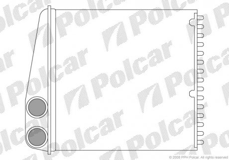 Радиатор печки Polcar 2707N82