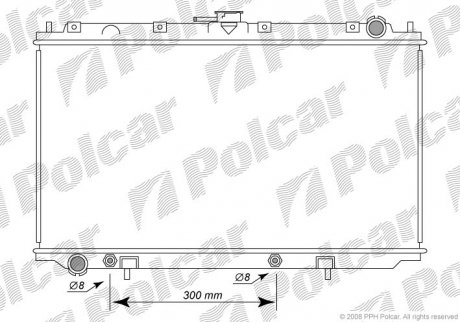 Радиатор двигателя Polcar 2732083