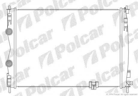 Фото радіатор охолодження Polcar 2759083K Радіатор охолодження Polcar 2759083K