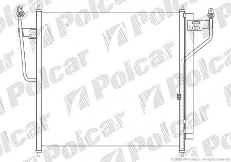 Радиатор кондиционера Polcar 2782K8C1 (фото 1)